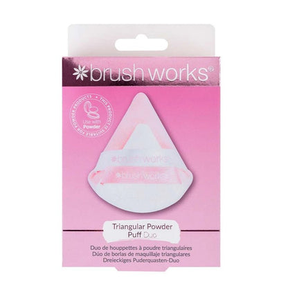 Triangle Makeup Powder Puff Duo for Setting, Baking &amp; Touch-Ups