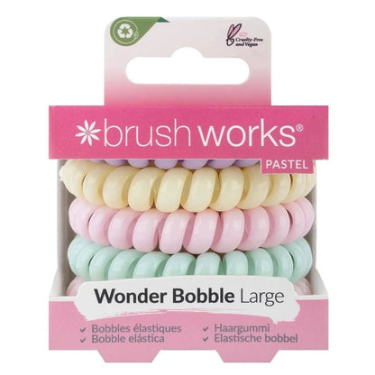 Wonder Bobbles Large Spiral Hair Ties for Thick Hair - 5pcs