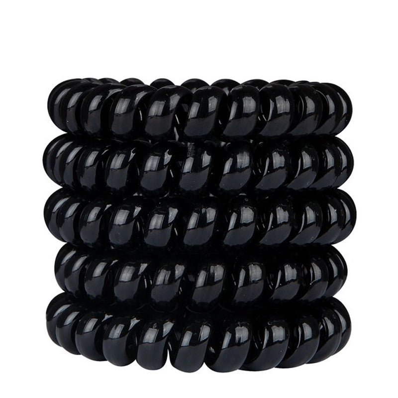 Wonder Bobbles Large Spiral Hair Ties for Thick Hair - 5pcs
