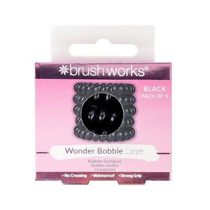 Wonder Bobbles Large Spiral Hair Ties for Thick Hair - 5pcs