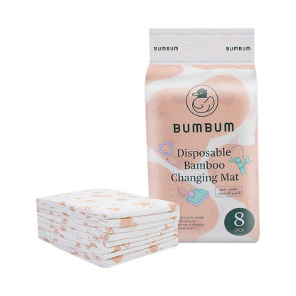 Bumbum Organic Changing Mat - Made From Bamboo - 8pcs - Waha Lifestyle