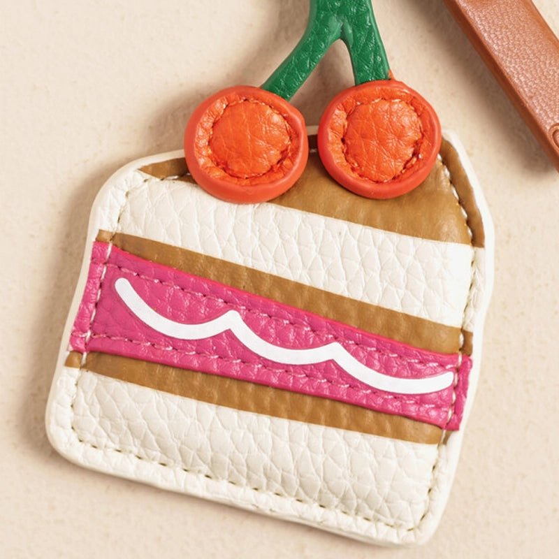 Cake Slice Keyring - Tan/Orange - Waha Lifestyle