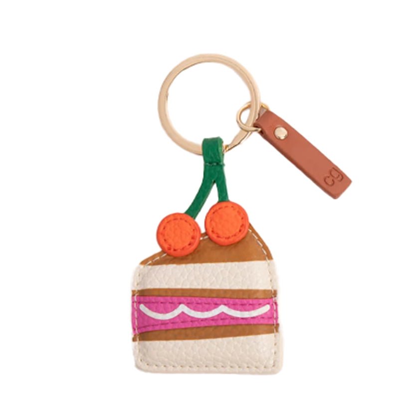 Cake Slice Keyring - Tan/Orange - Waha Lifestyle