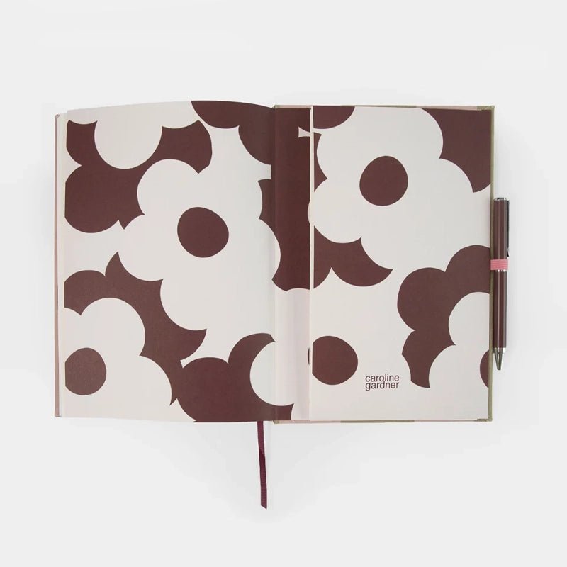 Block Stripe Casebound Notebook &amp; Pen Set - 100 Pages
