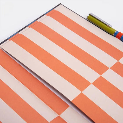 Block Stripe Casebound Notebook &amp; Pen Set
