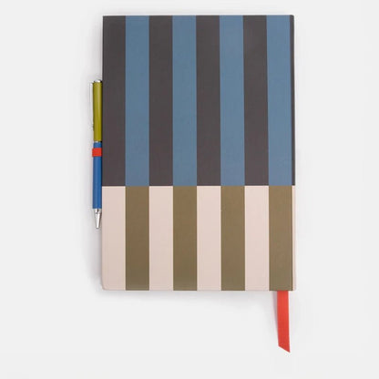 Block Stripe Casebound Notebook &amp; Pen Set