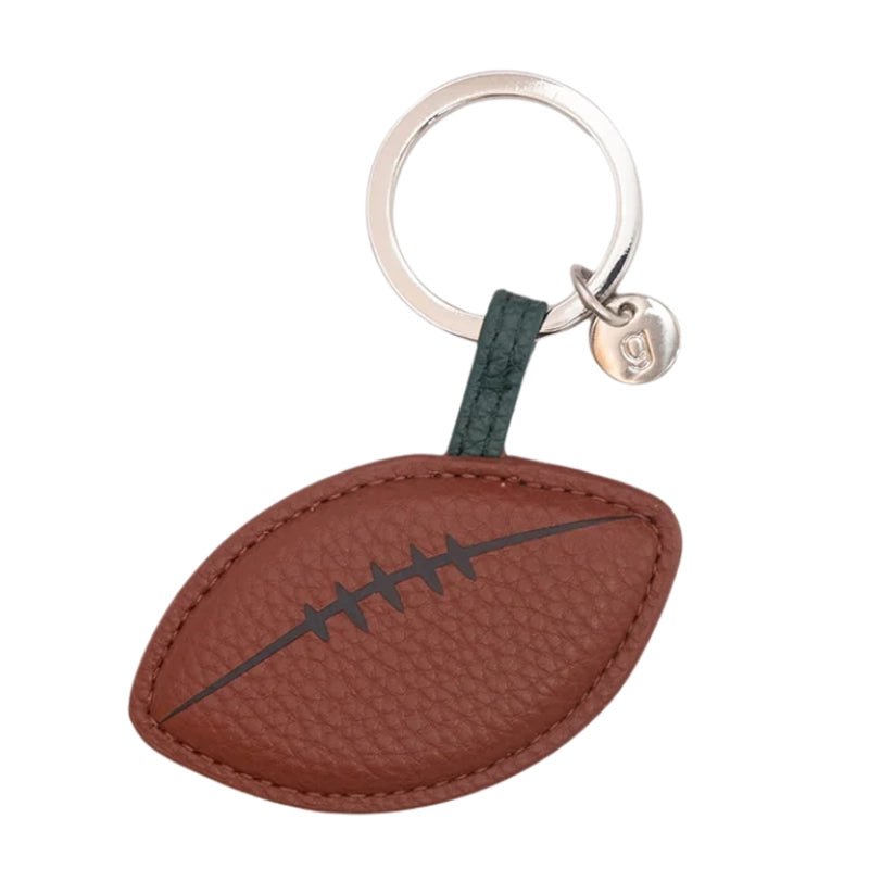 CAROLINE GARDNER Brown Rugby Ball Keyring - Gift for Rugby Fans in Kuwait - Waha Lifestyle
