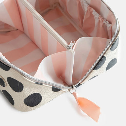 CAROLINE GARDNER Diagonal Zip Cosmetic Bag in Kuwait - Waha Lifestyle