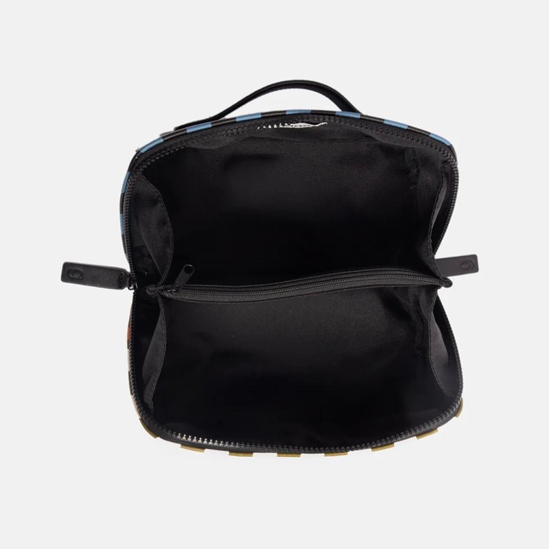 Diagonal Zip Cosmetic Bag