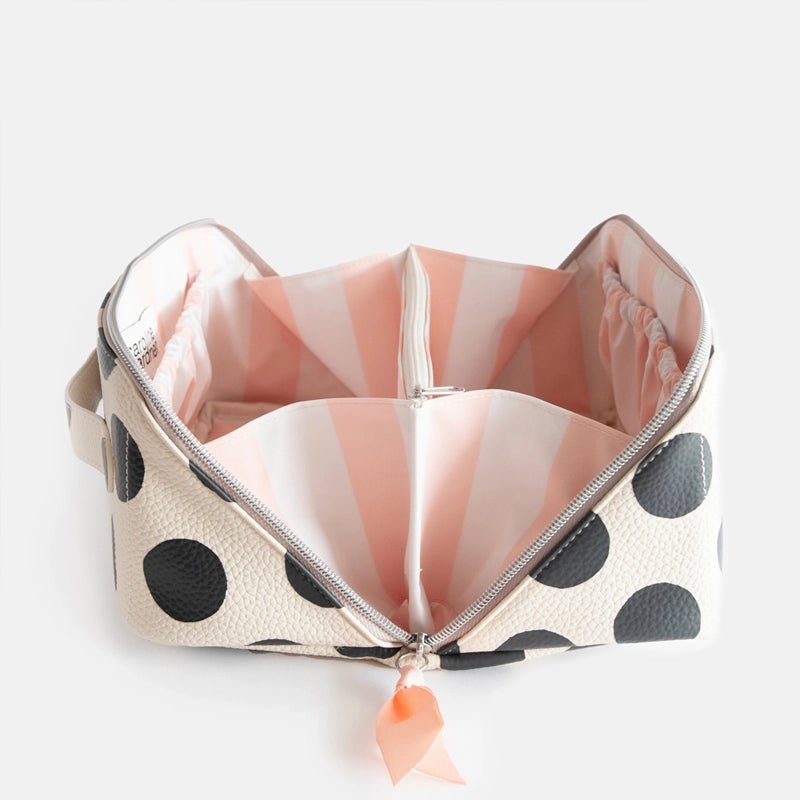 CAROLINE GARDNER Diagonal Zip Cosmetic Bag in Kuwait - Waha Lifestyle