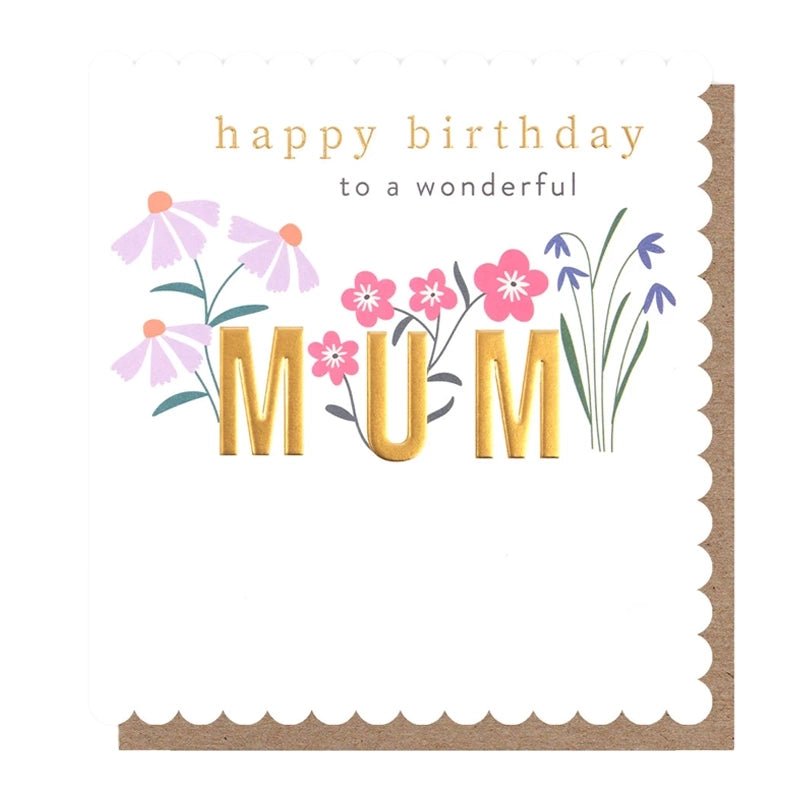 Floral Birthday Card For Mum