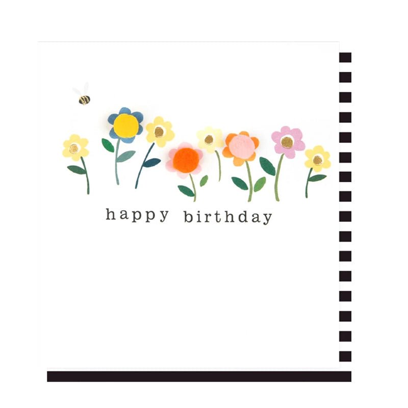 Fun Flowers Birthday Card