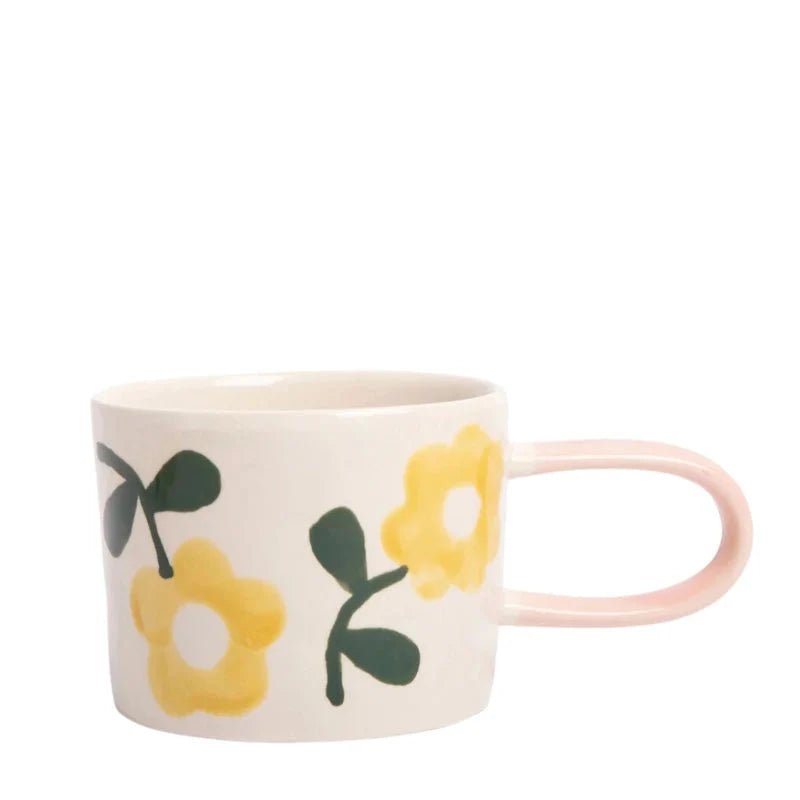 CAROLINE GARDNER Hand - painted Ceramic Mug &amp; Coaster Gift Set in Kuwait - Waha Lifestyle