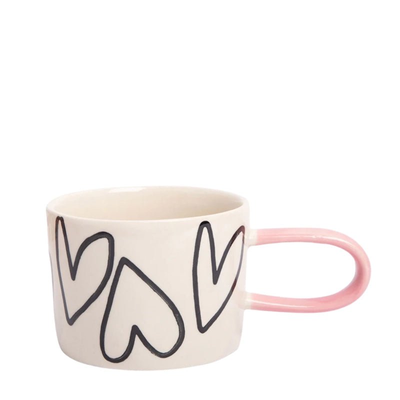 CAROLINE GARDNER Hand - painted Glazed Ceramic Mug in Kuwait - Waha Lifestyle