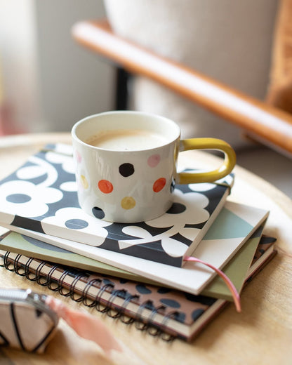 CAROLINE GARDNER Hand - painted Glazed Ceramic Mug in Kuwait - Waha Lifestyle