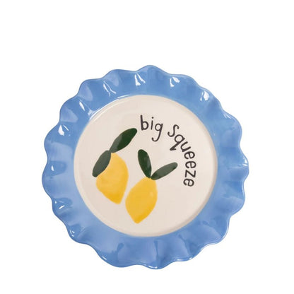 CAROLINE GARDNER Hand - painted Glazed Ceramic Plate in Kuwait - Waha Lifestyle