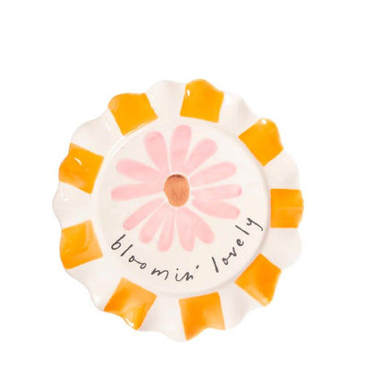 CAROLINE GARDNER Hand - painted Glazed Ceramic Plate in Kuwait - Waha Lifestyle