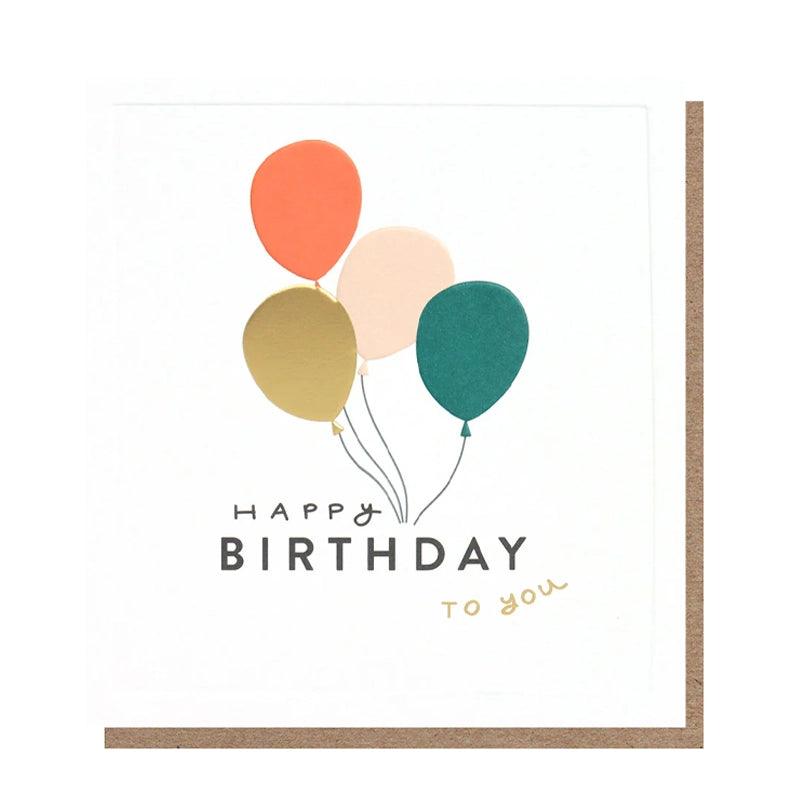 Happy Birthday To You Balloons Card