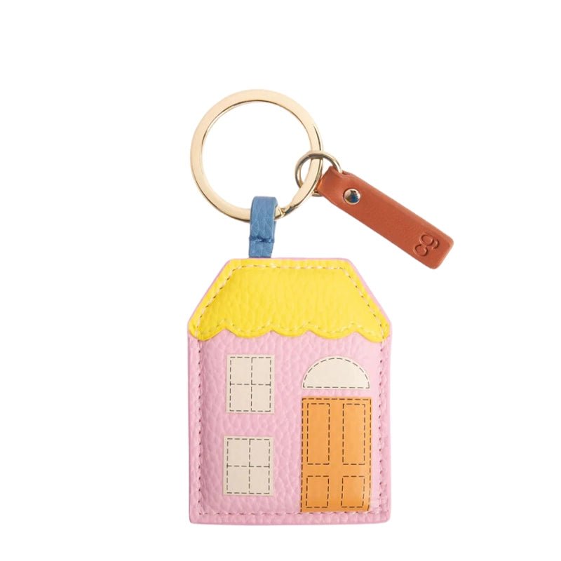 House Keyring - Pink/Yellow