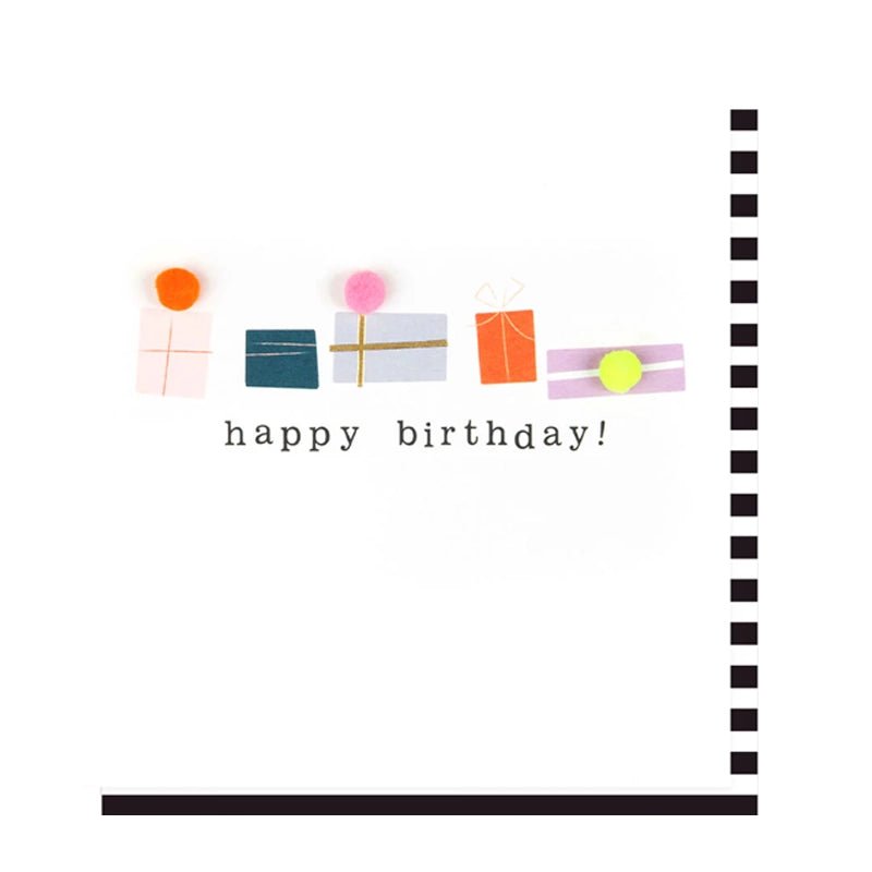 Pom Pom Presents Birthday Card
