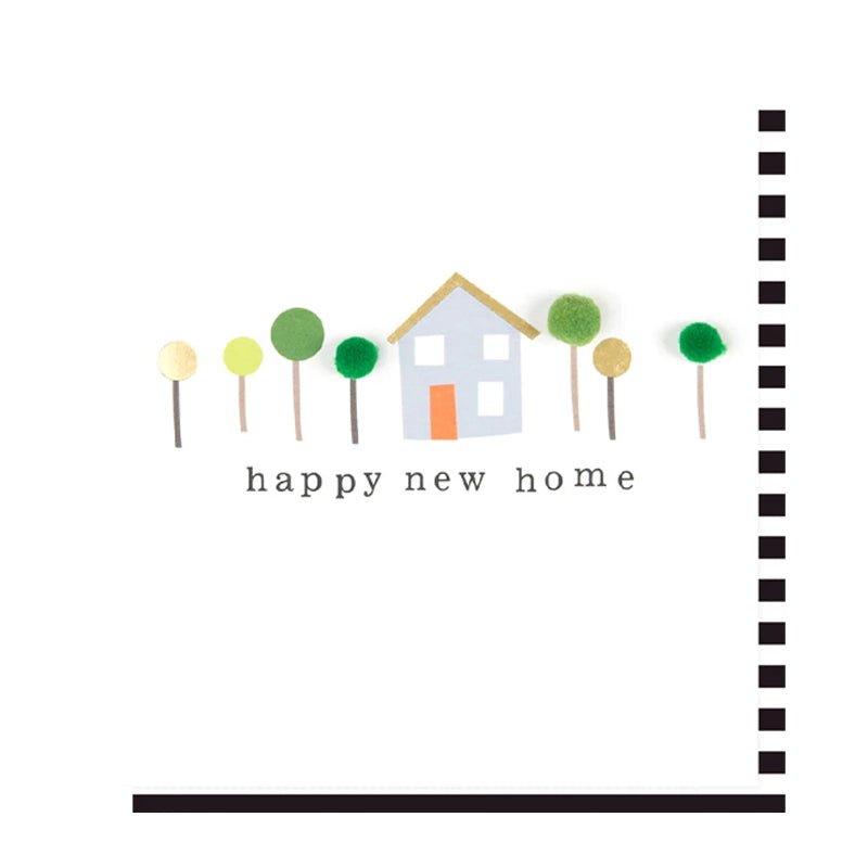 Pom Pom Trees New Home Card