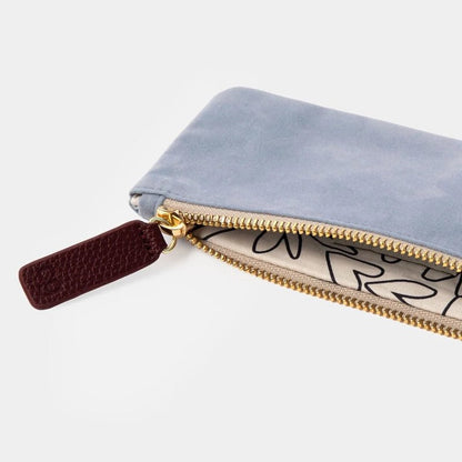 Slim Rectangle Pencil Case with Gold-Tone Zip
