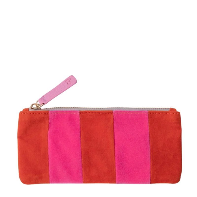 Slim Rectangle Pencil Case with Gold-Tone Zip