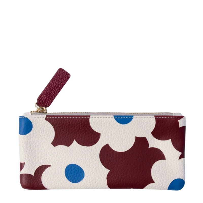 Slim Rectangle Pencil Case with Gold-Tone Zip