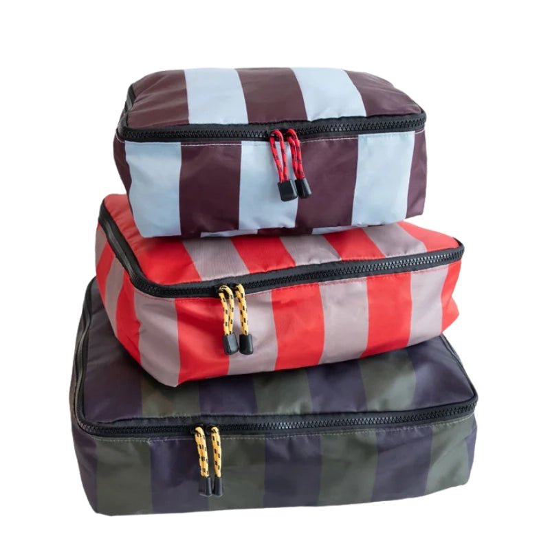 Travel Packing Cubes Set - Multi-Size Luggage Organizers - 3pcs