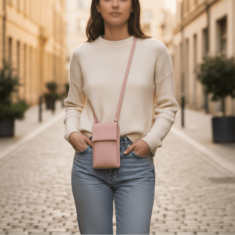 CAROLINE GARDNER Vegan Leather Phone Bag in Kuwait - Waha Lifestyle
