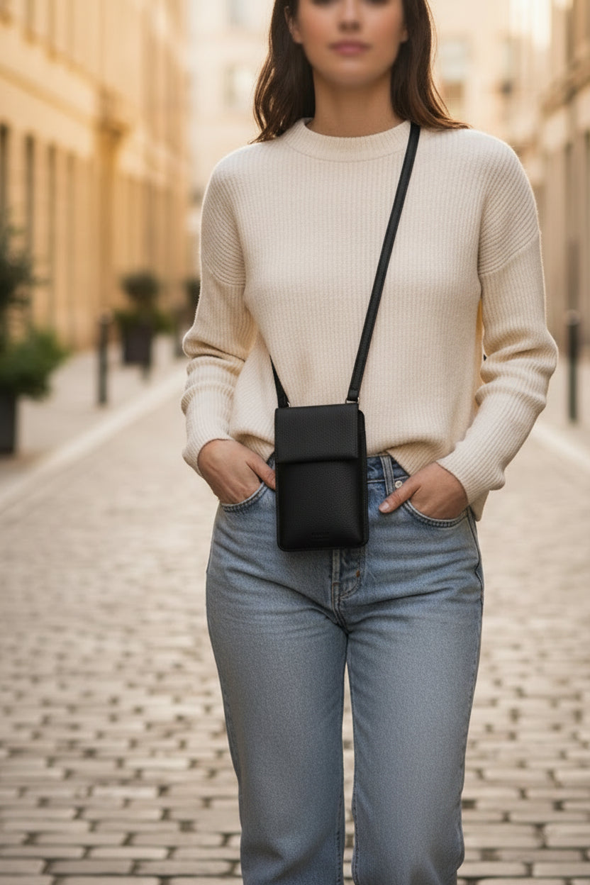Vegan Leather Phone Bag