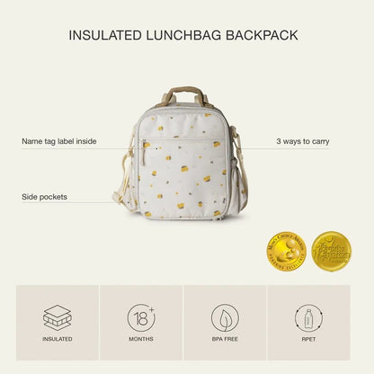 Insulated Kids Lunch Bag Backpack