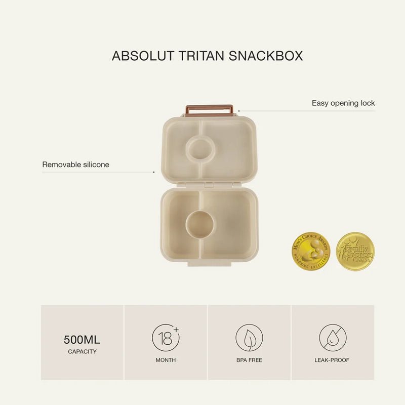 Leakproof Tritan Kids Snack Box with 3 Compartments