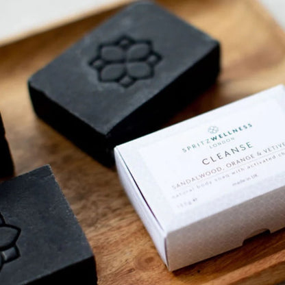 SPRITZ WELLNESS Cleanse Natural Body Soap - Sandalwood, Vetivert &amp; Orange - Waha Lifestyle