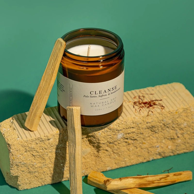 Cleanse Natural Soy Wax Candle - Waha Lifestyle