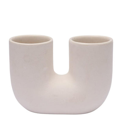 Clo Ceramic Flower Vase - Off - white - Waha Lifestyle