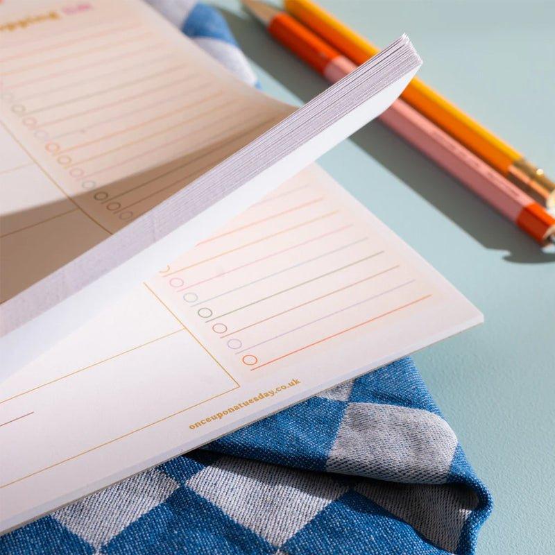 Colorful Meal Planner &amp; Shopping List - A5 - Waha Lifestyle