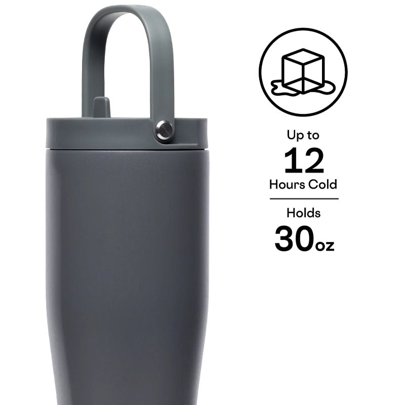 Go Cup XL Insulated Tumbler with Straw &amp; Handle – 887ml