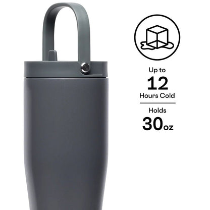 Go Cup XL Insulated Tumbler with Straw &amp; Handle – 887ml