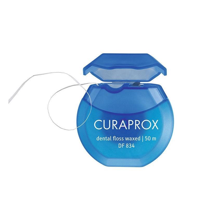 Curaprox DF 834 Dental Floss Waxed With Mint - 50m - Waha Lifestyle