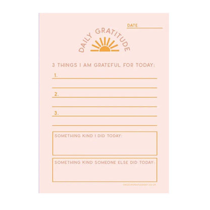 Daily Gratitude Pad - A6 - Waha Lifestyle