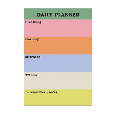 Daily Planner Pad Color Block Notepad - A5 - Waha Lifestyle