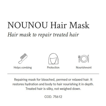 Nounou Nourishing Hair Mask for Damaged Hair - 250ml