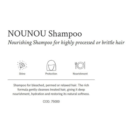 Nounou Nourishing Shampoo for Damaged Hair - 250ml