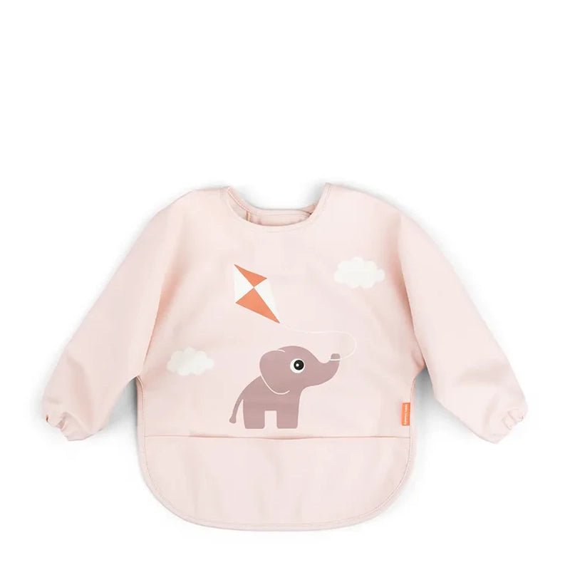 DONE BY DEER Playground Waterproof Long Sleeved Baby Bib with Elasticated Sleeves in Kuwait - Waha Lifestyle