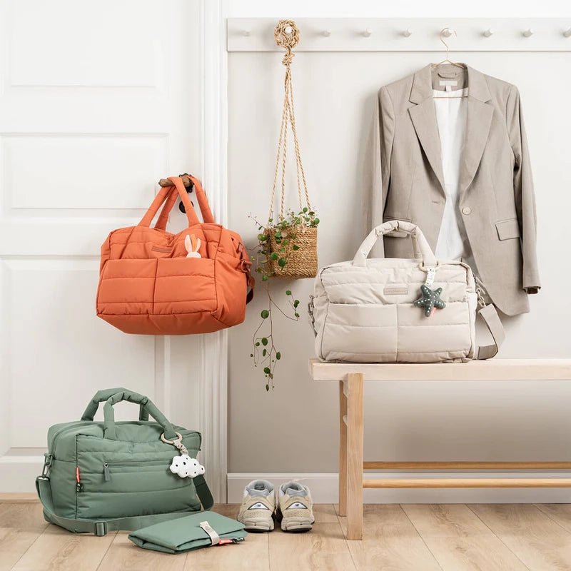Quilted Water-Resistant Baby Changing Diaper Bag