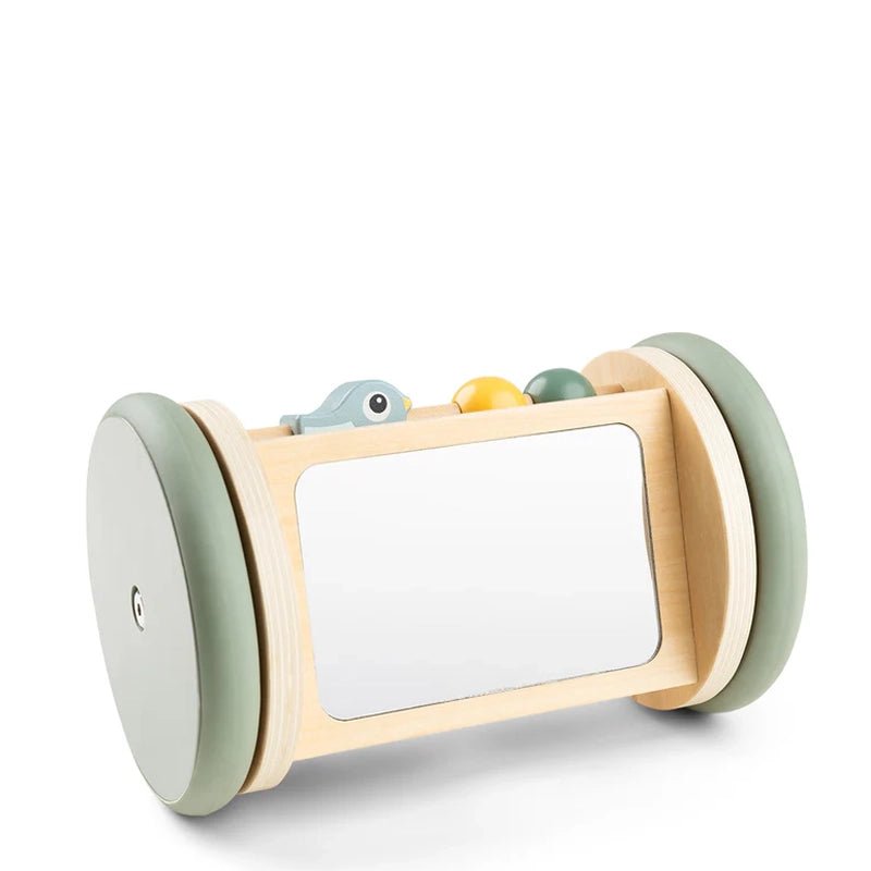 Rolling Activity Mirror for Baby Tummy Time - Birdee Colour Mix