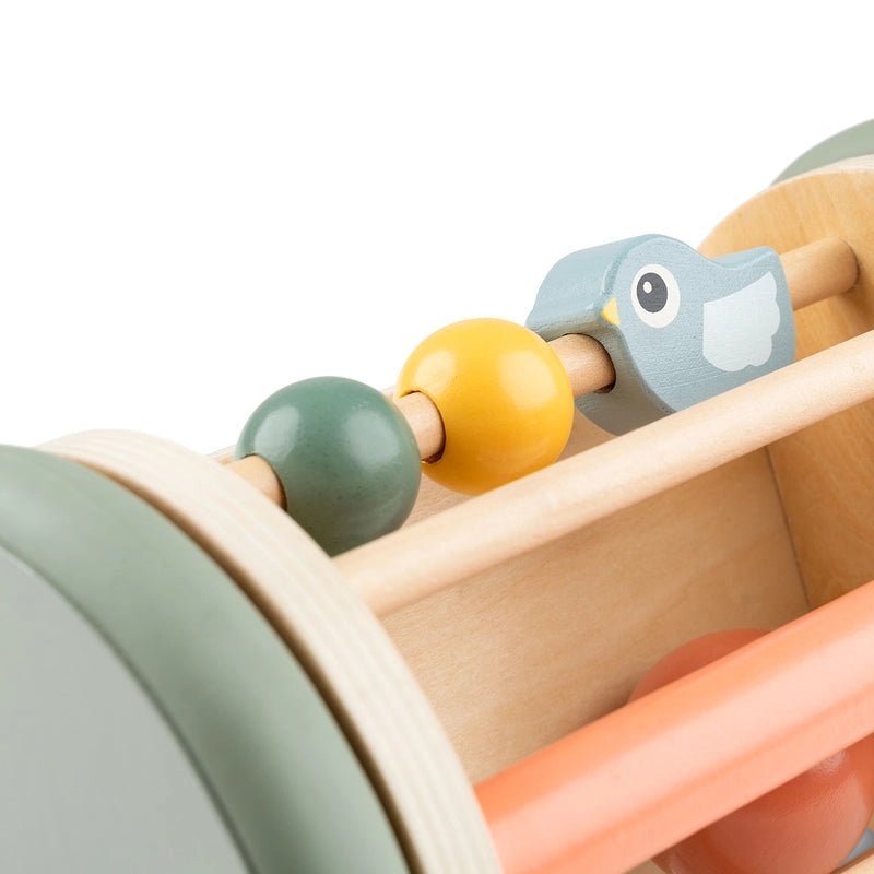 Rolling Activity Mirror for Baby Tummy Time - Birdee Colour Mix