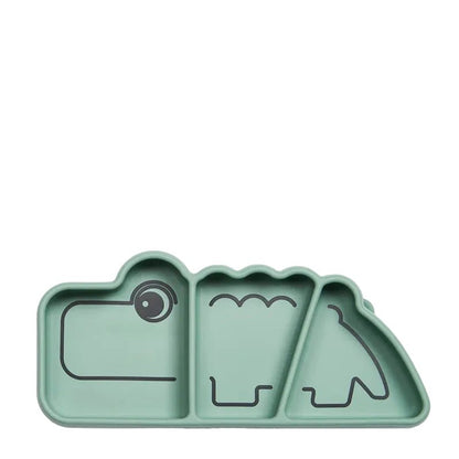 Silicone Non-Slip Stick &amp; Stay Snack Plate for Kids