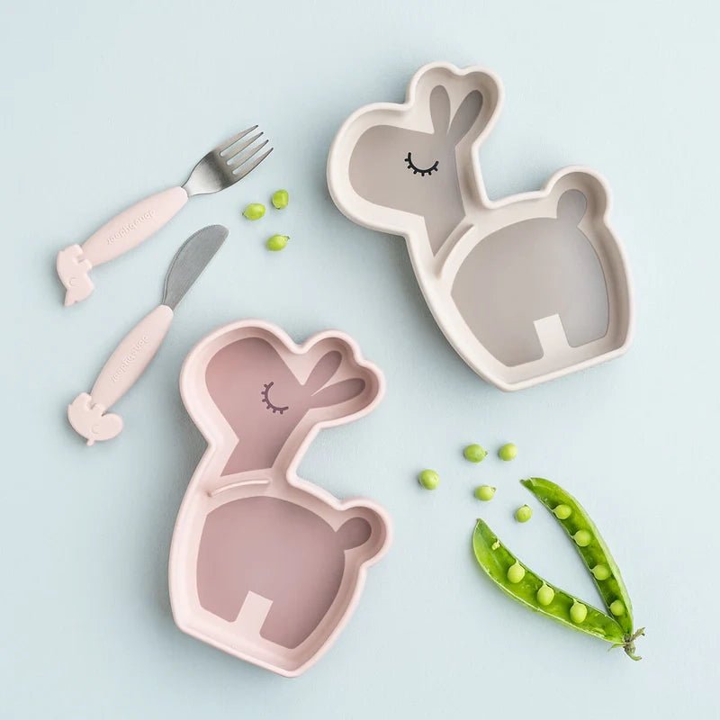 Silicone Non-Slip Stick &amp; Stay Snack Plate for Kids